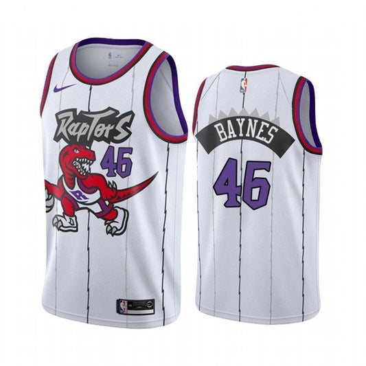 Aaron Baynes Toronto Raptors 2020-21 Classic White Swingman Jersey