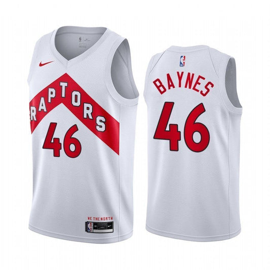 Aaron Baynes Toronto Raptors 2020-21 Association White Swingman Jersey