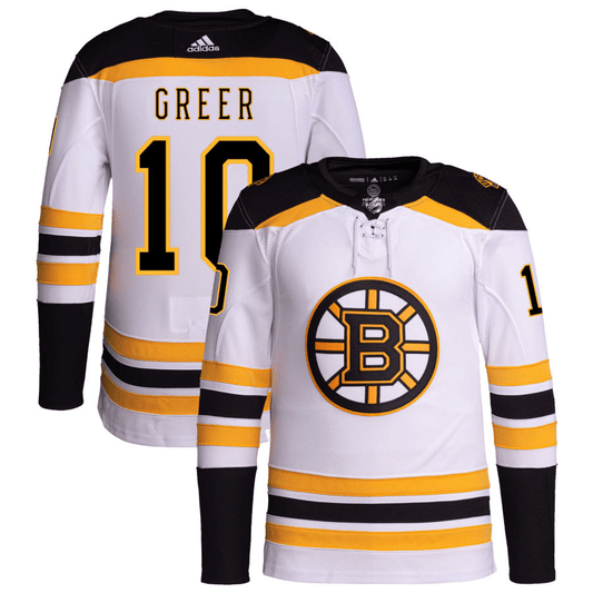 A.J. Greer Boston Bruins Away White Player Swingman Jersey