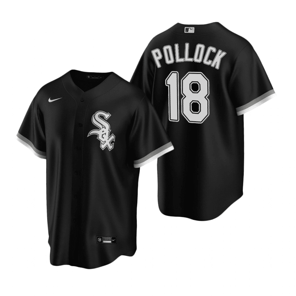 A.J. Pollock Chicago White Sox Alternate Black Baseball Player Jersey
