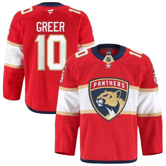 A.J Greer Florida Panthers 2025 Home Red Jersey