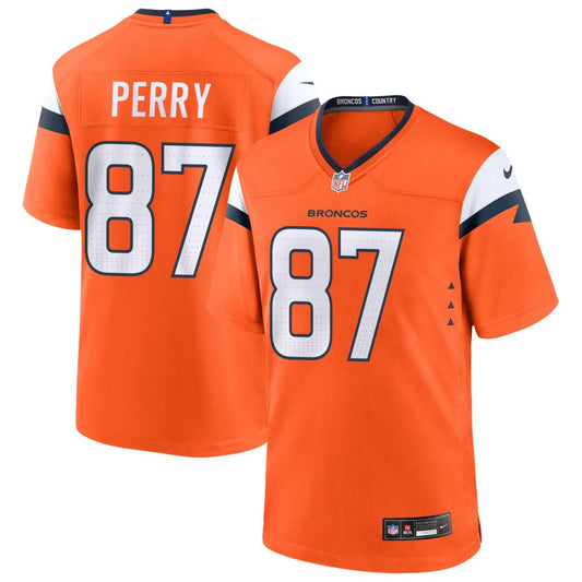 A.T. Perry Denver Broncos 2025 Game Jersey - Orange