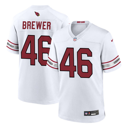 Aaron Brewer Arizona Cardinals 2025 Game Jersey - White