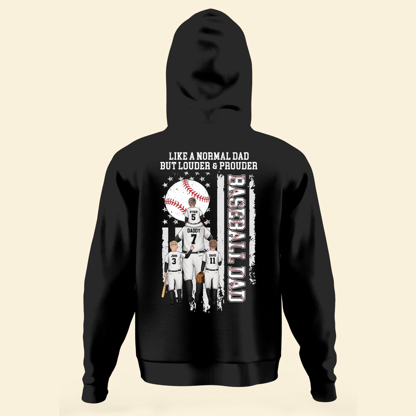 Baseball Dad Like A Normal Dad - Personalized Shirt