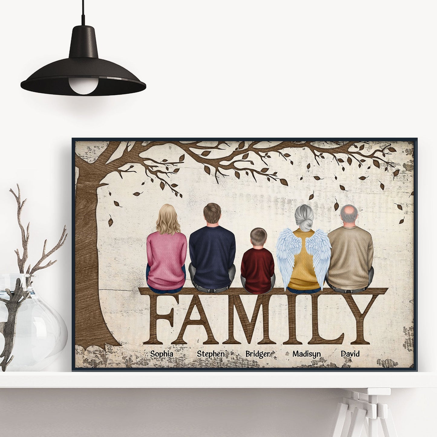 Family - New Version - Personalized Poster/Wrapped Canvas