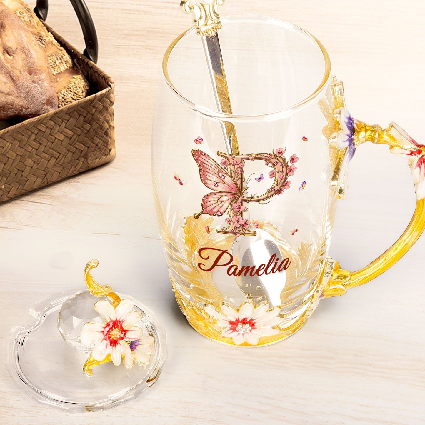 Monogram Cup Custom Name Tea Cup