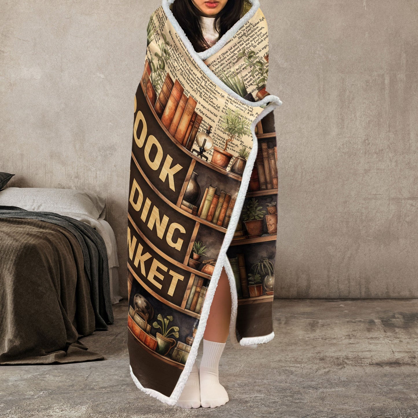 This Is My Book Reading Blanket - Personalized Wearable Blanket